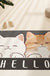 Feblilac Cute Cats PVC Coil Door Mat