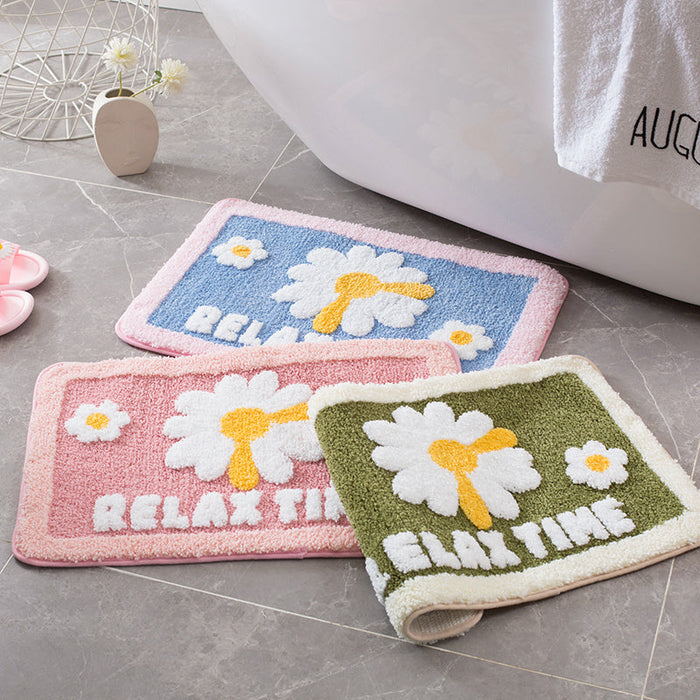 Feblilac Relax Time Daisy Bath Mat