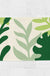 Feblilac Green Leaves Tufted Bath Mat