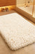 Feblilac Solid Long Plush Tufted Bath Mat