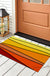 Feblilac Lovely Abstract Sunset Geometric PVC Coil Door Mat