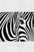 Feblilac Zebra Black And White Tufted Bath Mat