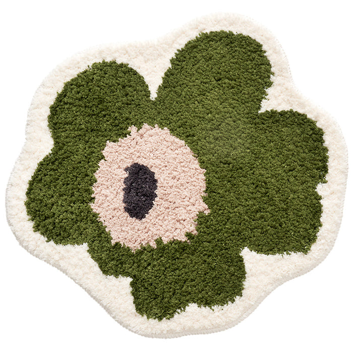 Feblilac Abstract Daisy Flower Bath Area Mat