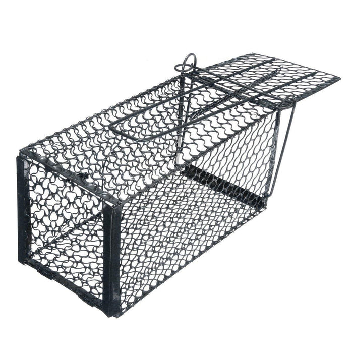 Black Metal High Sensitivity Folding Mouse Trapper Trap Rat Catcher Cage Humane Safe Rodent Live Indoor Pests Control