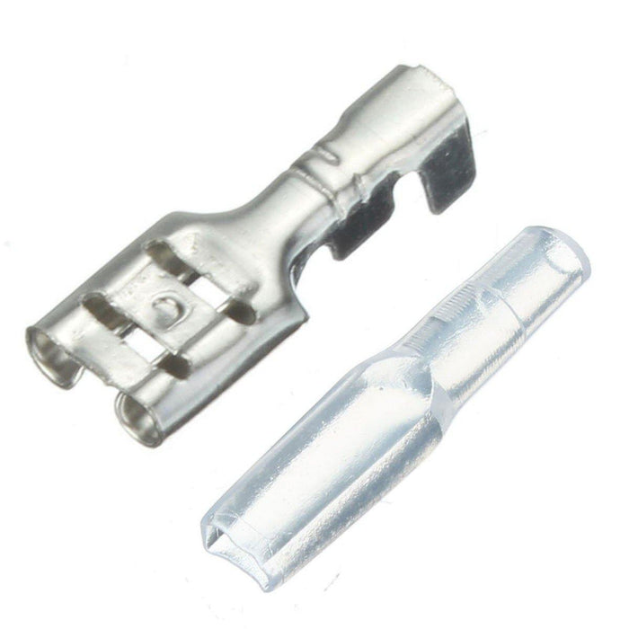 2.8mm 4.8mm 6.3mm Crimp Terminals Female Spade Connectors Insulating Sleeve Kit