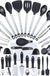 ,Kithcen Utensil Set 42 Cooking Utensils Set Nylon and Stainless Steel Utensils Set Kitchen Tool Set,Baking Set Kitchen Set Spatula Set Kitchen Gadgets Kitchen Tools Kitchen Accessories Black