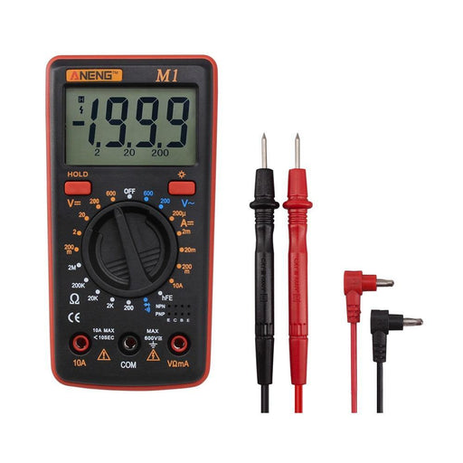 ANENG M1 Handheld Digital Multimeter AC/DC Voltage Current Resistance Transistor Continuity Test Overload Protection