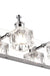 Bathroom Vanity Light Fixtures over Mirror Modern LED 4 Lights Chrome Crystal Bath Vanity Lighting(Exclude Bulb)