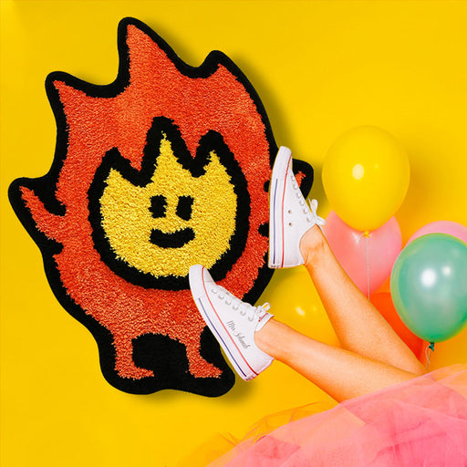 Cute Cartoon Fire Mat for Bathroom