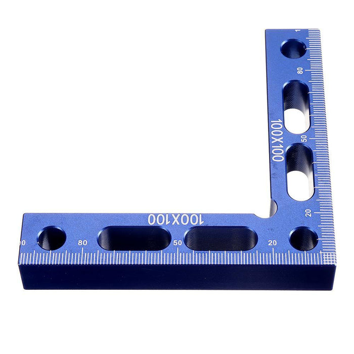 Drillpro 100mm Woodworking Precision Clamping Square L-Shaped Auxiliary Fixture Splicing Board Positioning Panel Fixed Clip Clamp Carpenter Square Ruler