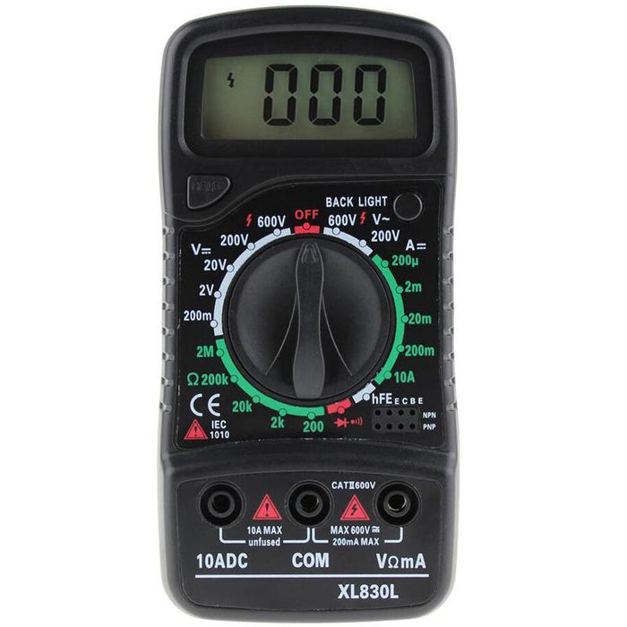 ANENG XL830L Digital LCD Multimeter Voltmeter Ammeter AC/DC/OHM Volt Current Tester