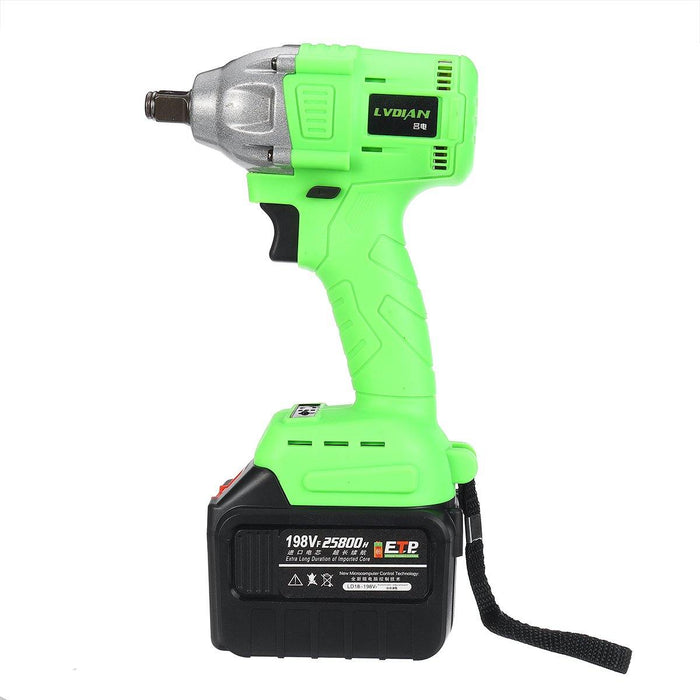 128VF/198VF 350Nm Brushless Electric Cordless Impact Wrench Drill Driver Kit