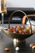 Copper Fruit Plate Snack Bowl Decoration Dining Table Living Room Soft Decoration Crystal Fruit Plate