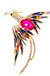 Crystal Phoenix Brooches - Okeihouse