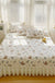 Cotton Lace Embroidery Quilted Bed Cover Series Three-piece Set