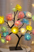 24 LED Rose Flower Tree Lights USB Table Lamp Fairy Night Light Party Christmas Wedding Bedroom Home Tabletop Decor Girls Gift