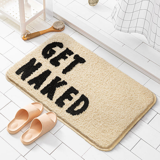 Feblilac Beige Get Naked Bath Mat