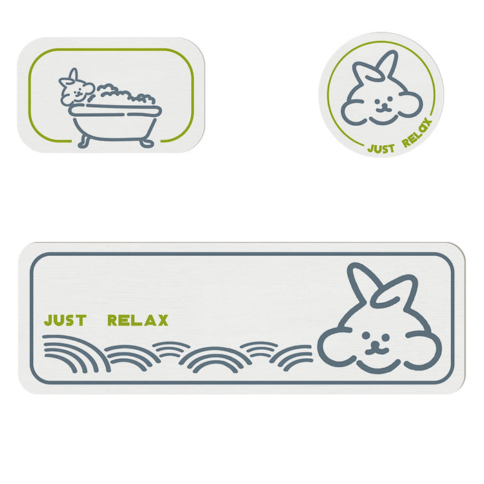 Relax Rabbit Bath Stone Mat