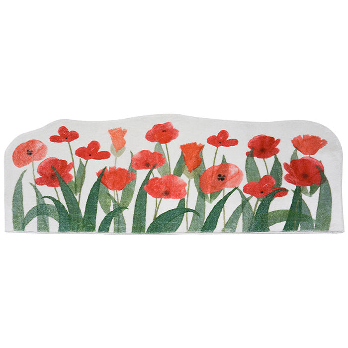 Red Flowers Garden Runner