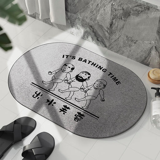 Funny Man Bath Stone Mat