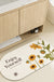 Feblilac Sunflower Oval New Tech Velvet Bathroom Mat Toilet U-Shaped Floor Mat