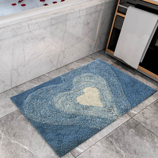 Gradient Heart Bathroom Mat