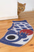 Blue Koi Fish PVC Entrance Door Mat