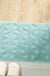 Feblilac Solid Geometric Pattern Tufted Bath Mat