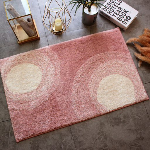 Gradient Semicircle Bathroom Mat