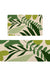 Feblilac Green Tropical Plant Leaves PVC Leather Kitchen Mat @Frank's design