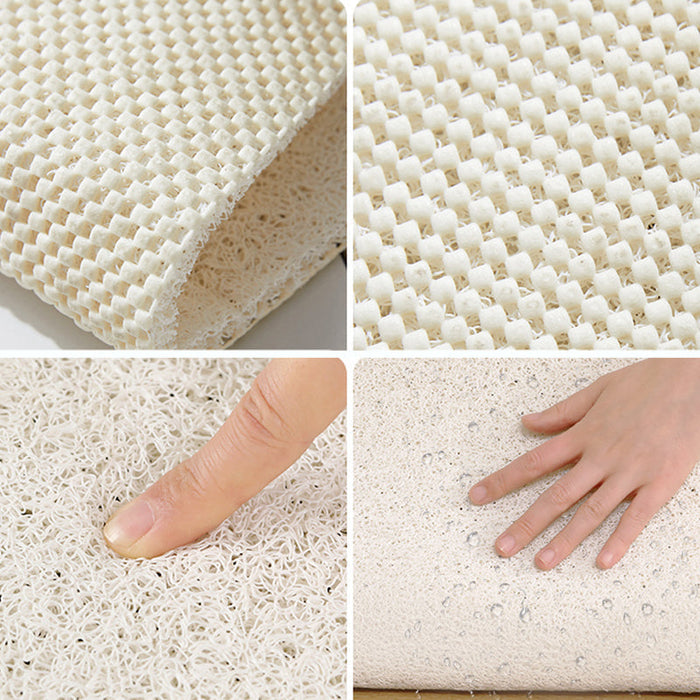 White Ground Sun Flower Door Mat