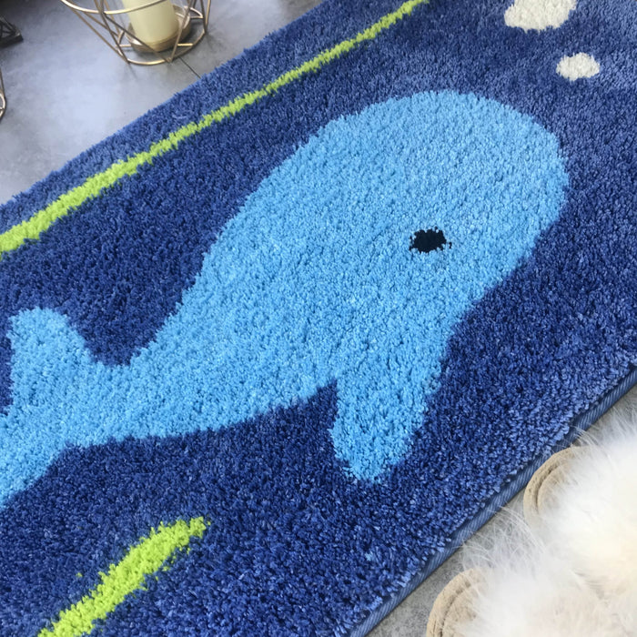 Cute Whale Bathroom Mat