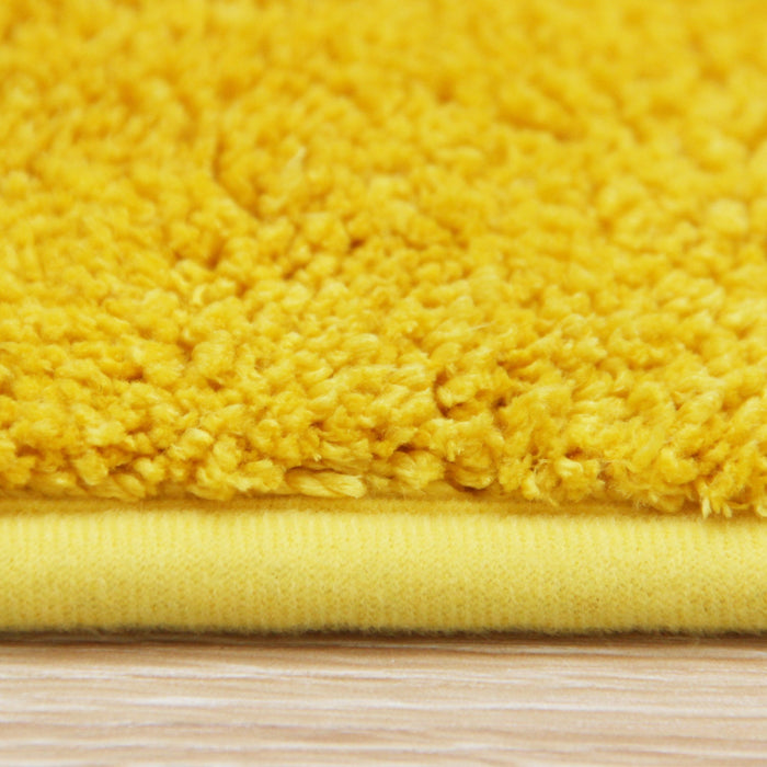 Solid Color Semicircle Bath Mat