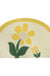 Yellow Flower Semicircle Door Mat