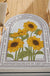 Feblilac Five Sunflowers And Greenery PVC Coil Door Mat