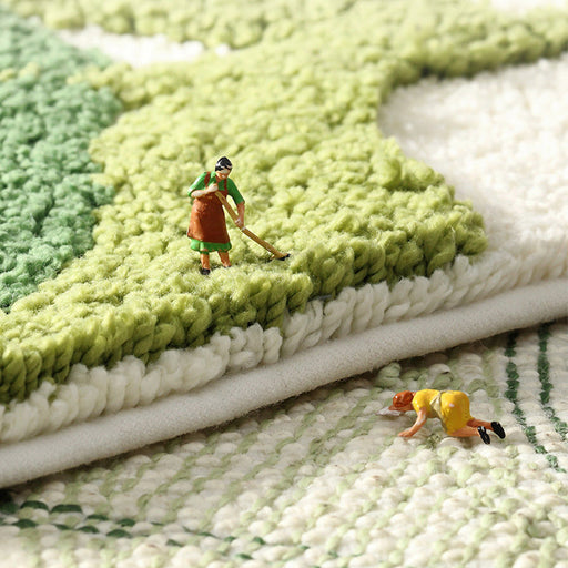 Five Little Trees Green Bath Mat