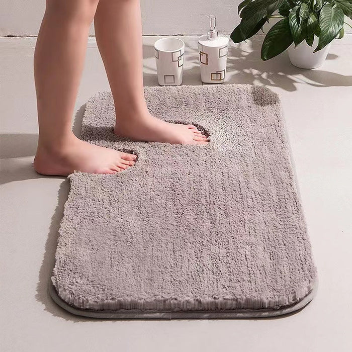 Feblilac Pure Solid Color Blue/Pink/Red/Brown/Grey/White Extra Long Thick Bathroom Mat Runner