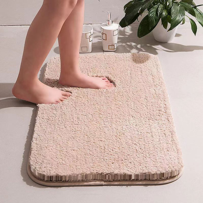 Feblilac Pure Solid Color Blue/Pink/Red/Brown/Grey/White Extra Long Thick Bathroom Mat Runner