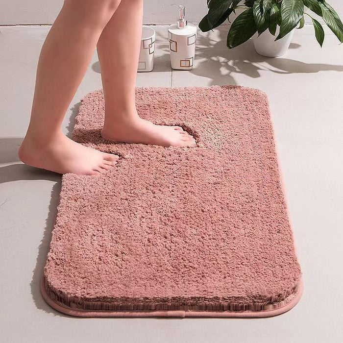 Feblilac Pure Solid Color Blue/Pink/Red/Brown/Grey/White Extra Long Thick Bathroom Mat Runner