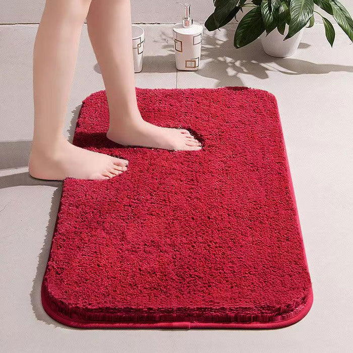 Feblilac Pure Solid Color Blue/Pink/Red/Brown/Grey/White Extra Long Thick Bathroom Mat Runner