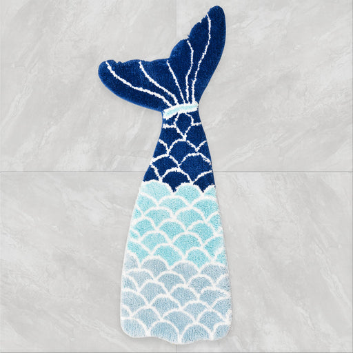 Feblilac Cute Blue Mermaid Bedroom Mat Mom‘s Day Gift