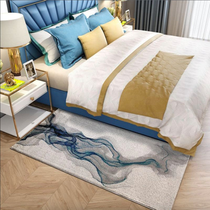 Feblilac Chinese Style Ink Painting Runner Bedroom Mat