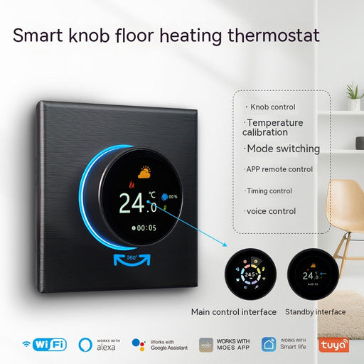 Floor Heating Plastic Thermostat Timing Digital Intelligence