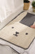 Cartoon Grey Rabbit Bath Mat, Bunny Mat for Bathroom