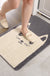 Cartoon Grey Cat Bath Mat