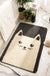 Cartoon Grey Cat Bath Mat