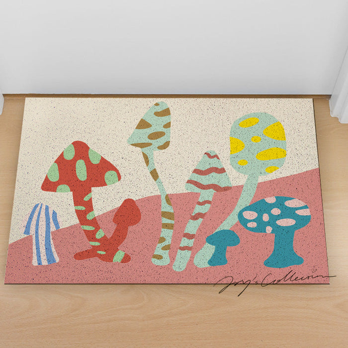 Feblilac Morandi Mushroom PVC Coil Door Mat