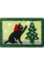 Feblilac Merry Christmas Happy Dog and Cat Bath Mat