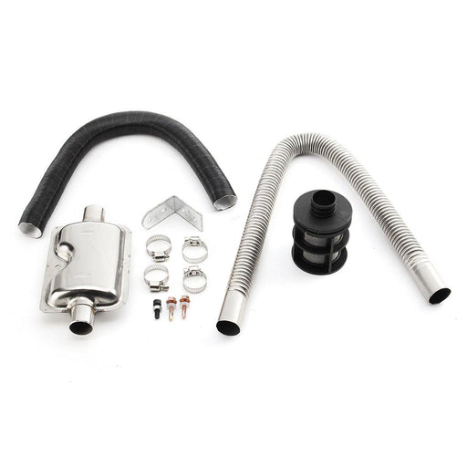 24mm Exhaust Silencer & 25mm Filter Exhaust and Intake Pipe for Air Diesel Heater Accessories