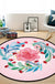 Pretty Multi Colored Cartoon Rug Synthetics Scandinavian Rug Anti-Slip Machine Washable Stain Resistant Area Rug for Kids Bedroom